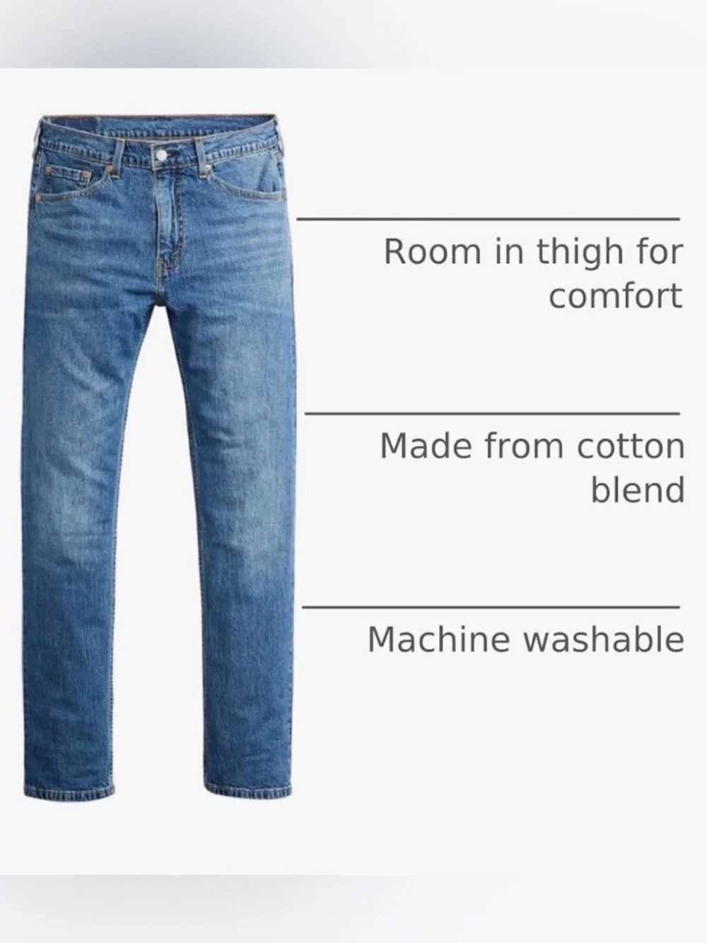 NEW Levi's Men's 505 Regular Fit Jeans Sz 36x34